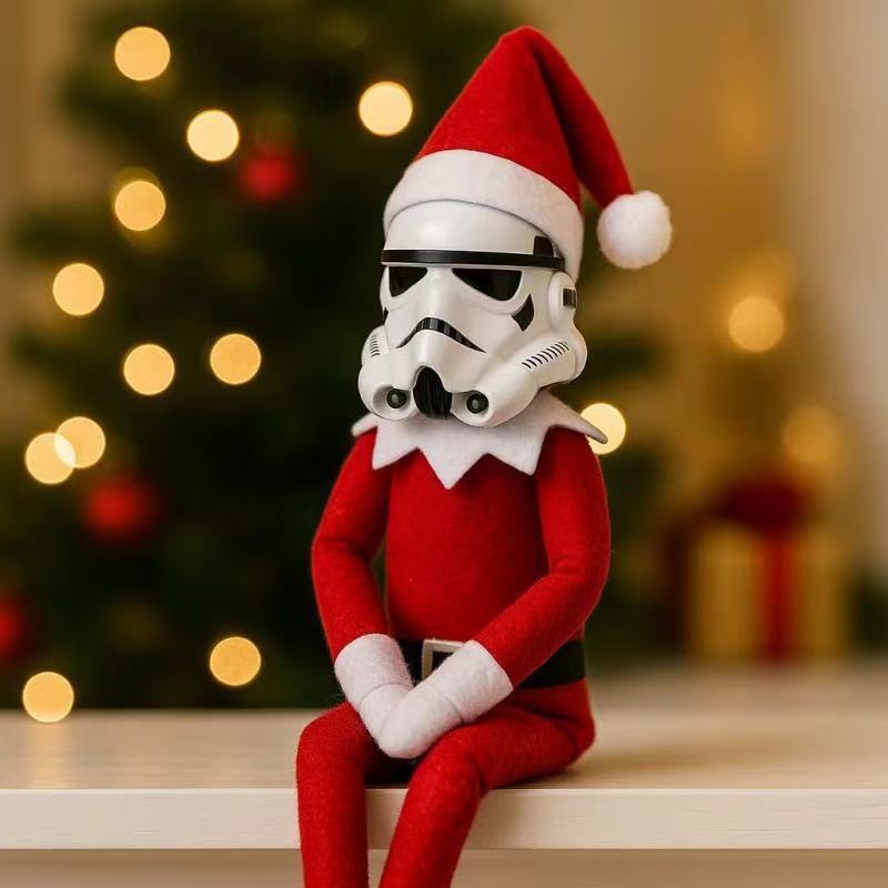 Ornament Christmas Elf Doll Decor Stormtrooper On A Stoop Star Wars Fi